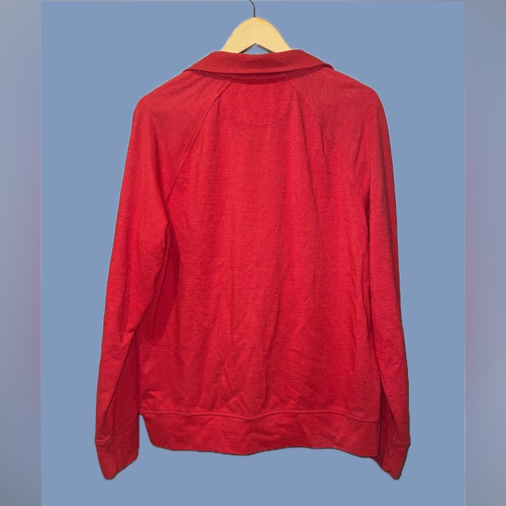 Goodfellow & Co Men’s Red 1/4 Zip Pullover - Picture 2 of 3